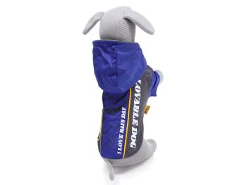 Vsepropejska Alba sportovní pláštěnka pro psa Barva: Modrá, Délka zad (cm): 30, Obvod hrudníku: 40 - 44 cm