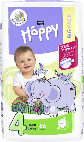 Bella Baby Happy Maxi Big Pack, 8-18 kg 66 ks