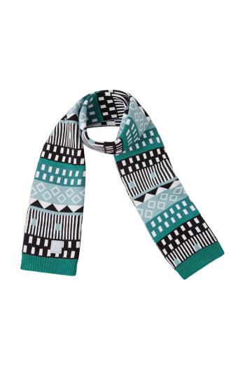 Dětský vlněný šátek Reima šedá barva, vzorovaný