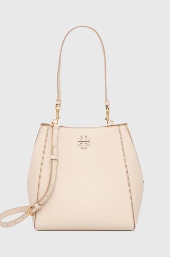 Kožená kabelka Tory Burch McGraw béžová barva, 158499.724