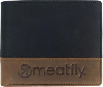 Meatfly Eddie Premium Leather Black/Oak Peněženka