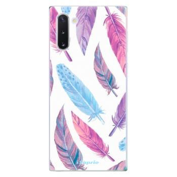 Odolné silikonové pouzdro iSaprio - Feather Pattern 10 - Samsung Galaxy Note 10