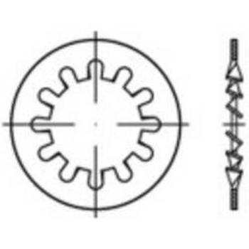 Podložky ozubené TOOLCRAFT 1067161, N/A, vnější Ø: 11 mm, vnitřní Ø: 6.4 mm, 1000 ks