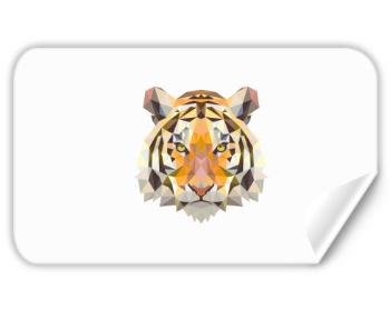 Samolepky obdelník - 5 kusů Tygr