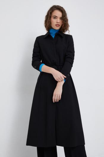 Kabát United Colors of Benetton dámský, černá barva, přechodný
