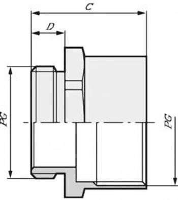 Prodlužovací systém LAPP SKINDICHT ZS-XL PG 11, 52020930, PG11, polyetylén, přírodní, 100 ks