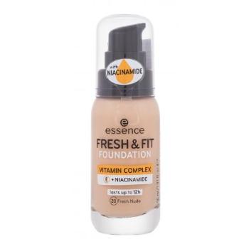 Essence Fresh & Fit 30 ml make-up pro ženy 20 Fresh Nude na všechny typy pleti; na rozjasnění pleti; výživa a regenerace pleti