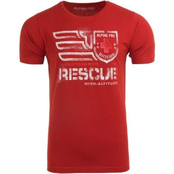 ALPINE PRO RUTLAND Pánské triko, červená, velikost XXL