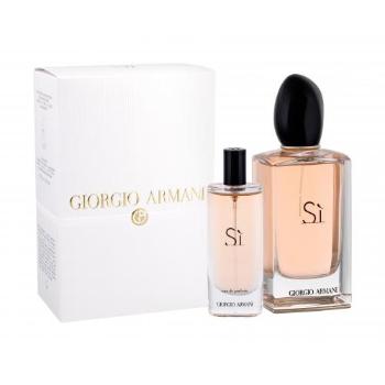 Giorgio Armani Sì dárková kazeta parfémovaná voda 100 ml + parfémovaná voda 15 ml pro ženy