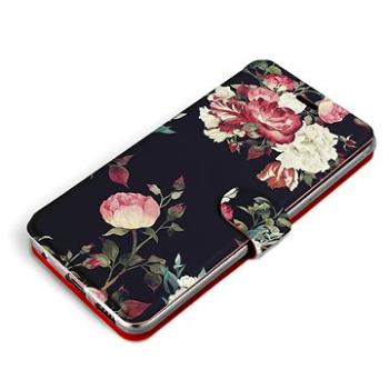 Mobiwear Flip pouzdro pro Samsung Galaxy S22 Ultra - VD11P Růže na černé (5904808017329)