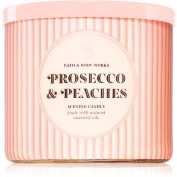 Bath & Body Works Prosecco & Peaches vonná svíčka 411 g