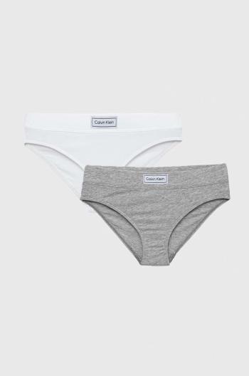Dětské kalhotky Calvin Klein Underwear 2-pack bílá barva