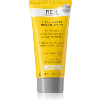 REN Clean Screen Mineral SPF 30 matující opalovací krém na obličej SPF 30 50 ml