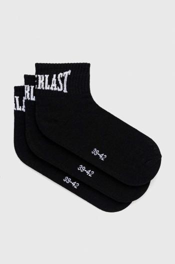 Ponožky Everlast 3-pack pánské, černá barva