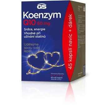 GS Koenzym Q10 60mg, 45+45 kapslí - dárkové balení 2022 (8595693300367)