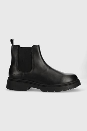 Kožené kotníkové boty Marc O'Polo pánské, černá barva