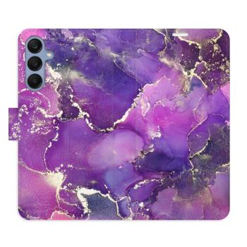 Flipové pouzdro iSaprio - Purple Marble - Samsung Galaxy A25 5G