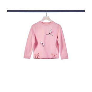 TOM TAILOR Mikina Artwork Soft Pink