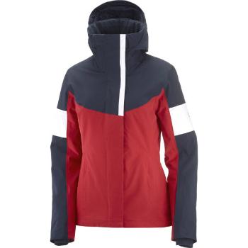 Salomon SPEED JACKET W Dámská lyžařská bunda, červená, velikost XL