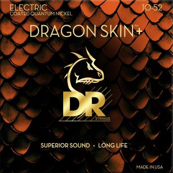 DR Strings Dragon Skin+ Coated Medium to Heavy 10-52 Struny pro elektrickou kytaru