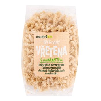 Těstoviny vřetena s amarantem 300 g COUNTRY LIFE