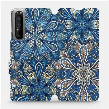 Flipové pouzdro na mobil Sony Xperia 1 II - V108P Modré mandala květy (5903516242306)