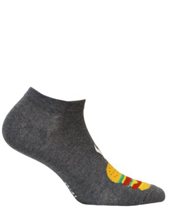 Chlapecké kotníkové ponožky WOLA BURGER šedé Velikost: 39-41