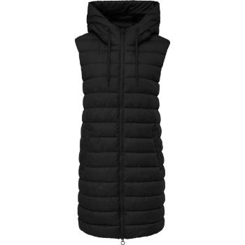 s.Oliver RL OUTDOOR WAISTCOAT Prošívaná vesta s kapucí, černá, velikost