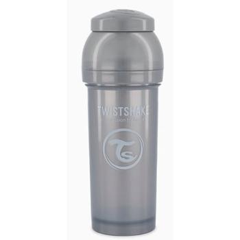 Twist shake Kojenecká láhev antikoliková od 0 měsíců 260 ml, Pearl Grey