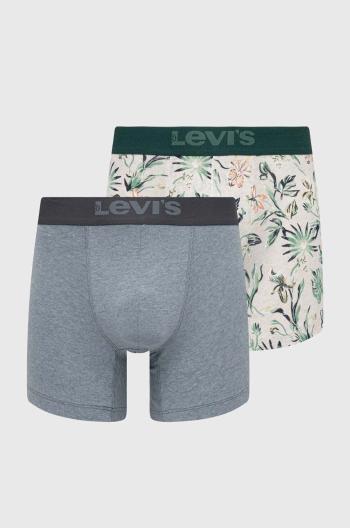 Boxerky Levi's 2-pack pánské, zelená barva