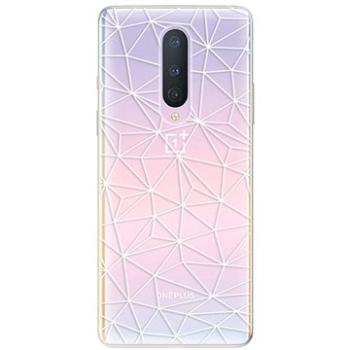 iSaprio Abstract Triangles 03 - white pro OnePlus 8 (trian03w-TPU3-OnePlus8)