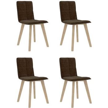 Jídelní židle 4 ks taupe textil (289509)