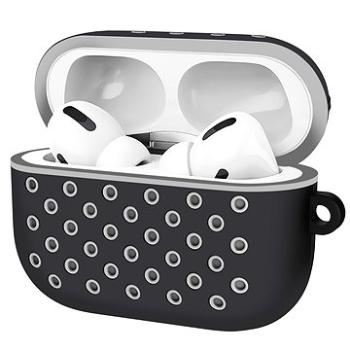 AlzaGuard Silicon Polkadot Case pro AirPods Pro černo šedé (AGD-ACP2BG)