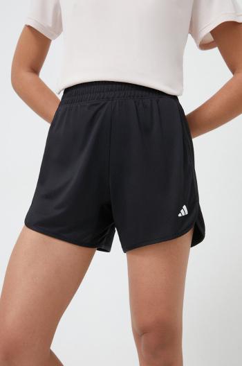 Tréninkové šortky adidas Performance Pacer černá barva, hladké, high waist, IQ2576