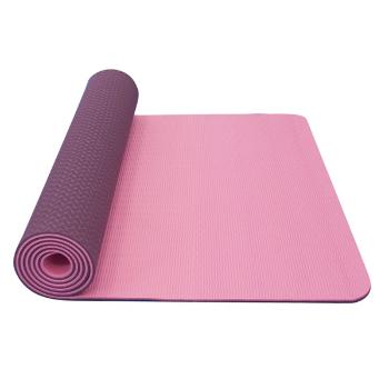 Dvouvrstvá podložka Yate Yoga Mat TPE New 173x61x0,6 cm  růžová