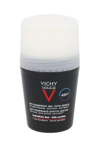 Vichy Deodorant pro citlivou pokožku Homme 48H Deo roll-on (Anti-Transpirant Extra Sensitive) 50 ml, 50ml