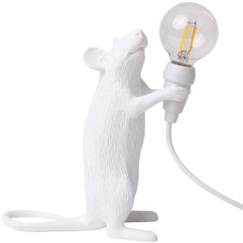 Stolní USB lampa MOUSE STANDING Seletti 14,5 cm bílá