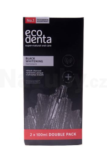 Ecodenta Black Whitening bělicí zubní pasta 2x100 ml