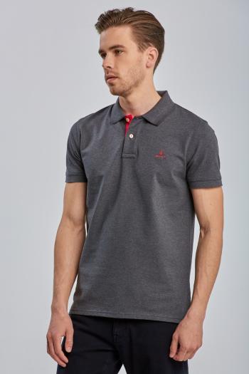 POLOKOŠILE GANT CONTRAST COLLAR PIQUE SS RUGGER šedá M