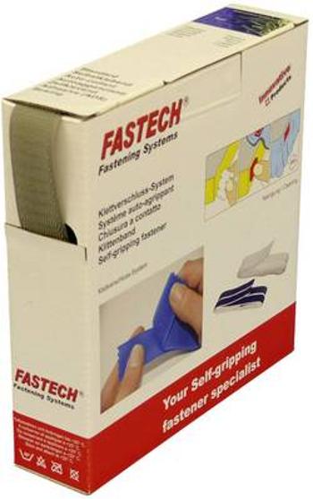 K našití pásek se suchým zipem FASTECH® B25-STD-H-081410, (d x š) 10 m x 25 mm, světle šedá, 10 m