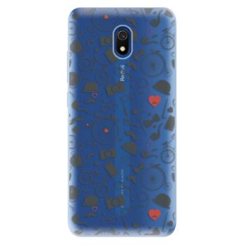 Odolné silikonové pouzdro iSaprio - Vintage Pattern 01 - black - Xiaomi Redmi 8A