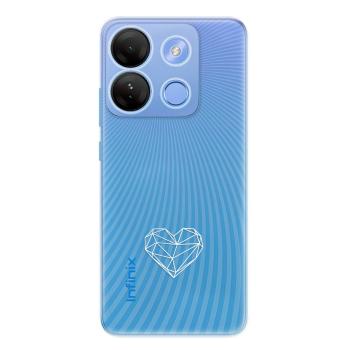 Odolné silikonové pouzdro iSaprio - čiré - Digital Love - Infinix Smart 7