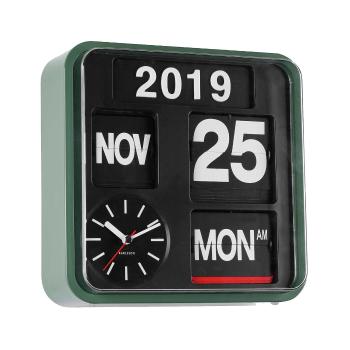 Nástěnné hodiny Mini Flip – zelené