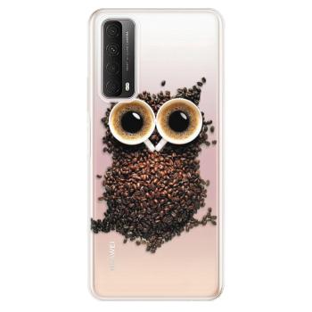 Odolné silikonové pouzdro iSaprio - Owl And Coffee - Huawei P Smart 2021