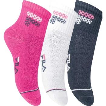 Fila JUNIOR GIRL 3P Dívčí kotníkové ponožky, růžová, velikost 35-38