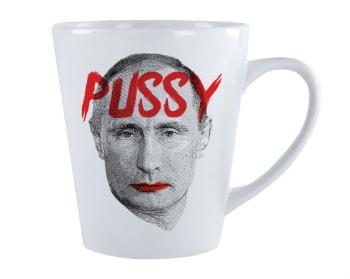 Magický hrnek Latte Pussy Putin
