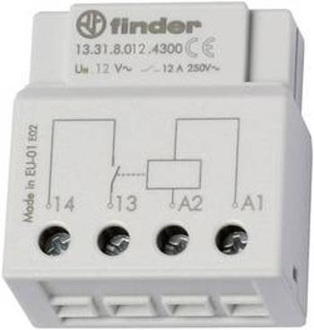 Spínací relé Finder 13.31.8.012.4300, 1 spínací kontakt, 12 V/AC, 12 A