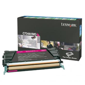 LEXMARK C734A1MG - originální toner, purpurový, 6000 stran