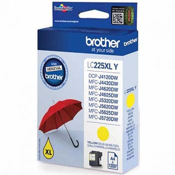 BROTHER LC-225-XL - originální cartridge, žlutá, 1200 stran