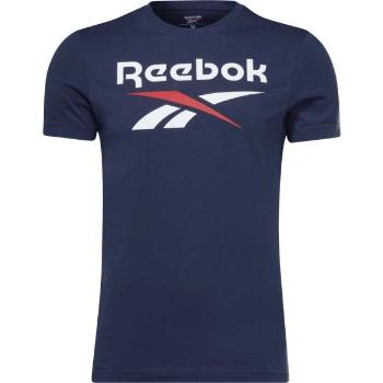 Reebok RI BIG LOGO TEE Pánské triko, tmavě modrá, velikost L